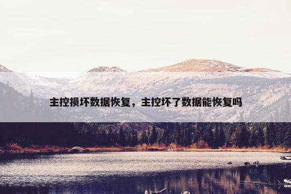 主控损坏数据恢复，主控坏了数据能恢复吗