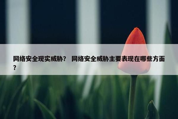 网络安全现实威胁？ 网络安全威胁主要表现在哪些方面？