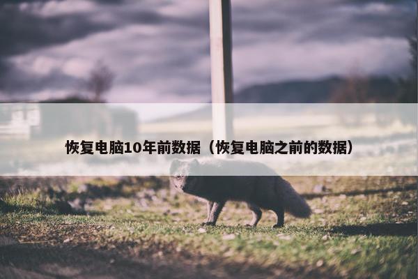 恢复电脑10年前数据（恢复电脑之前的数据）