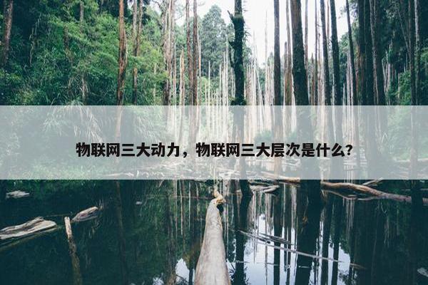物联网三大动力，物联网三大层次是什么?