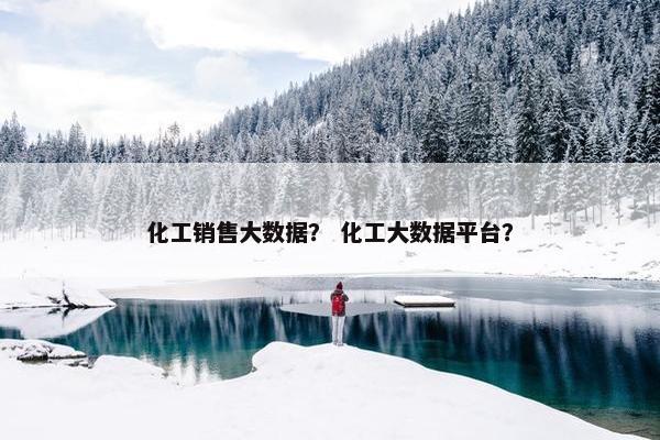 化工销售大数据？ 化工大数据平台？