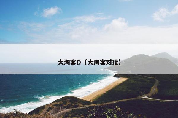 大淘客D（大淘客对接）