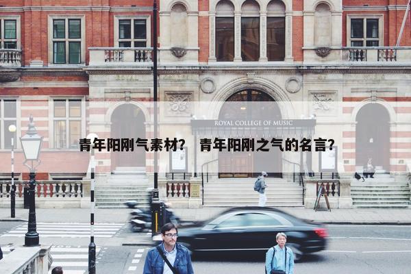 青年阳刚气素材？ 青年阳刚之气的名言？