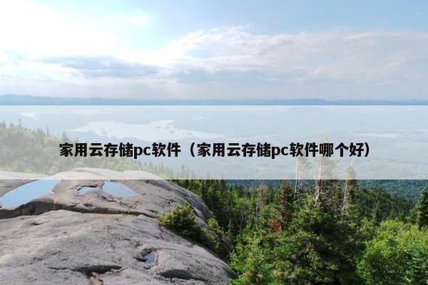 家用云存储pc软件（家用云存储pc软件哪个好）