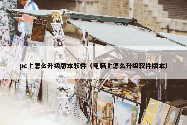 pc上怎么升级版本软件（电脑上怎么升级软件版本）
