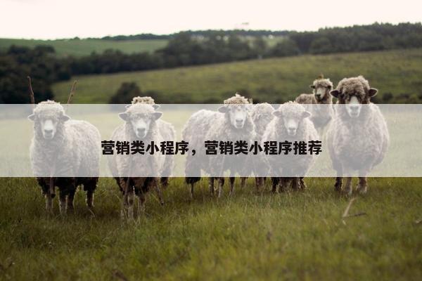 营销类小程序，营销类小程序推荐