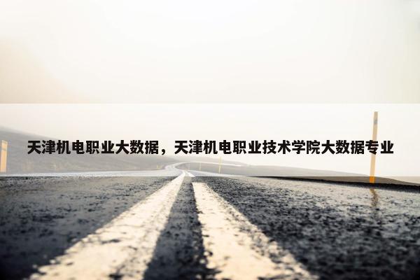 天津机电职业大数据，天津机电职业技术学院大数据专业