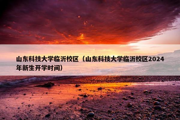 山东科技大学临沂校区（山东科技大学临沂校区2024年新生开学时间）