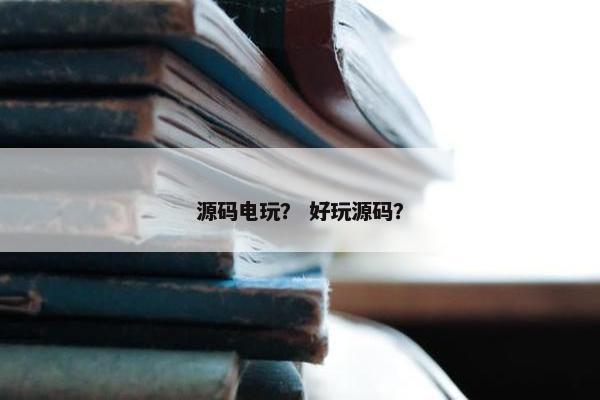 源码电玩？ 好玩源码？
