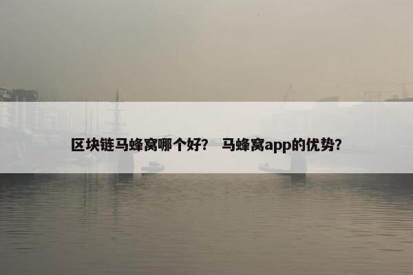 区块链马蜂窝哪个好？ 马蜂窝app的优势？