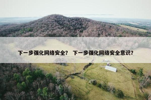 下一步强化网络安全？ 下一步强化网络安全意识？