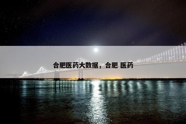 合肥医药大数据，合肥 医药