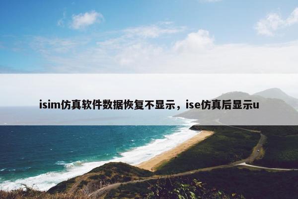 isim仿真软件数据恢复不显示，ise仿真后显示u