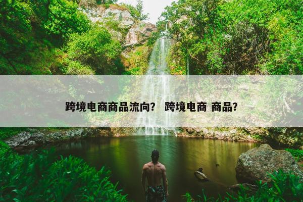 跨境电商商品流向？ 跨境电商 商品？