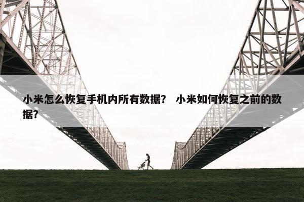 小米怎么恢复手机内所有数据？ 小米如何恢复之前的数据？