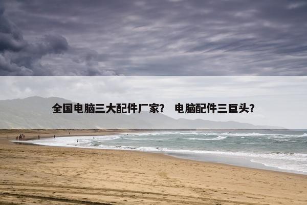全国电脑三大配件厂家？ 电脑配件三巨头？