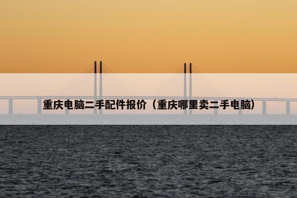 重庆电脑二手配件报价（重庆哪里卖二手电脑）