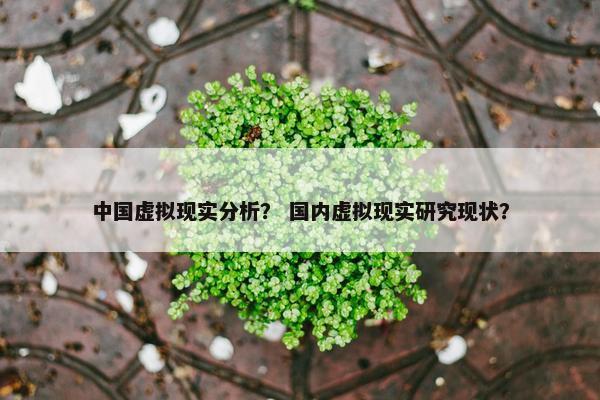 中国虚拟现实分析？ 国内虚拟现实研究现状？