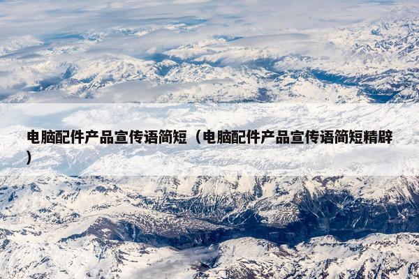电脑配件产品宣传语简短（电脑配件产品宣传语简短精辟）
