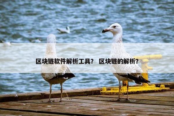区块链软件解析工具？ 区块链的解析？
