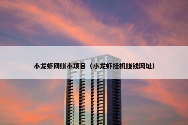 小龙虾网赚小项目（小龙虾挂机赚钱网址）