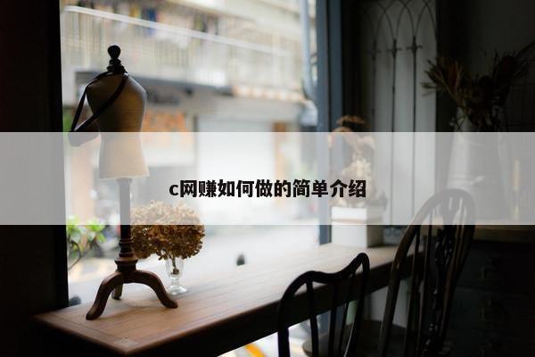 c网赚如何做的简单介绍