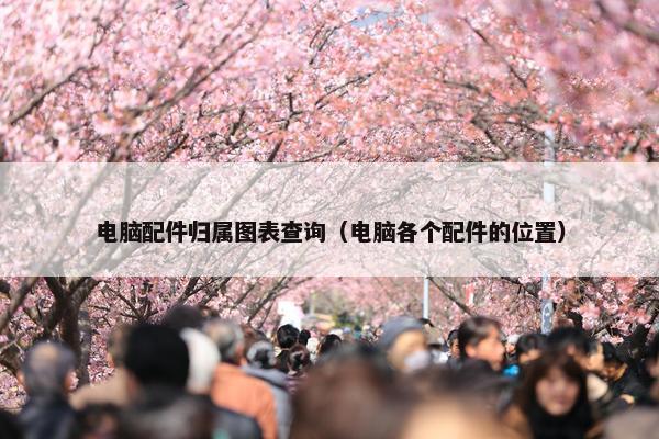 电脑配件归属图表查询（电脑各个配件的位置）
