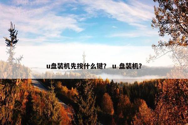 u盘装机先按什么键？ u 盘装机？