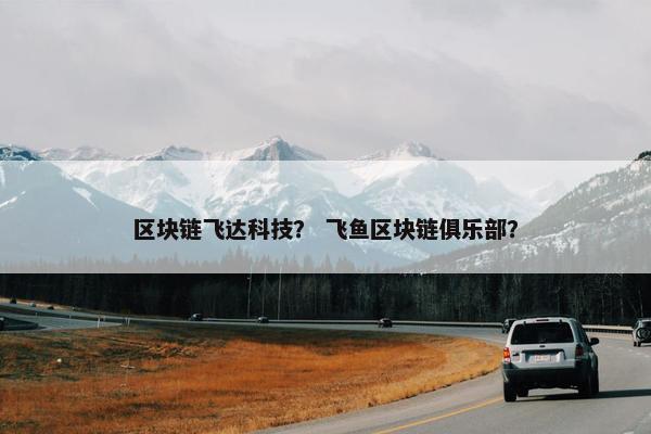 区块链飞达科技？ 飞鱼区块链俱乐部？