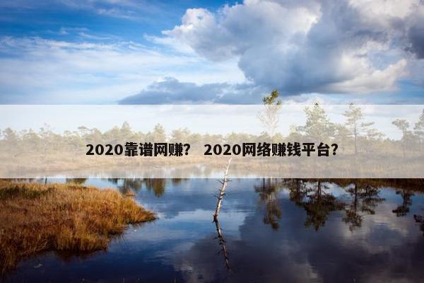 2020靠谱网赚？ 2020网络赚钱平台？