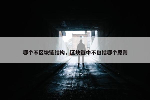 哪个不区块链结构，区块链中不包括哪个原则