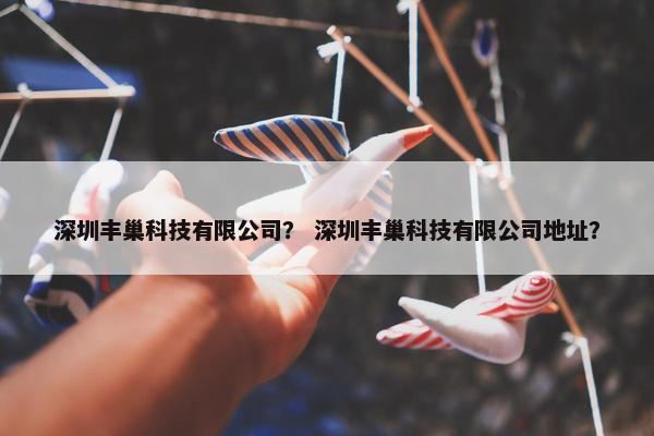 深圳丰巢科技有限公司？ 深圳丰巢科技有限公司地址？