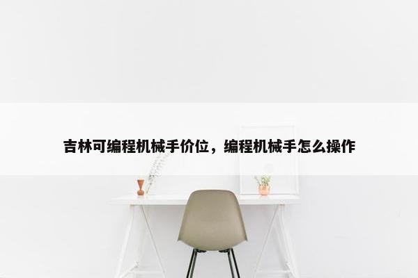 吉林可编程机械手价位，编程机械手怎么操作