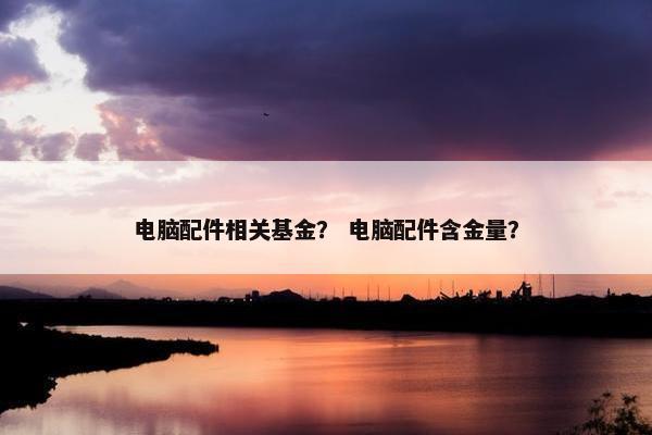 电脑配件相关基金？ 电脑配件含金量？