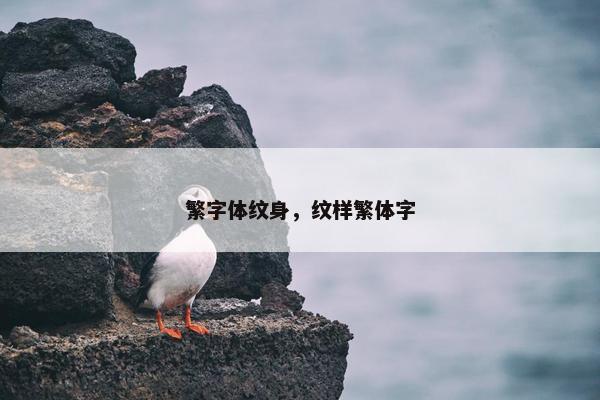 繁字体纹身，纹样繁体字