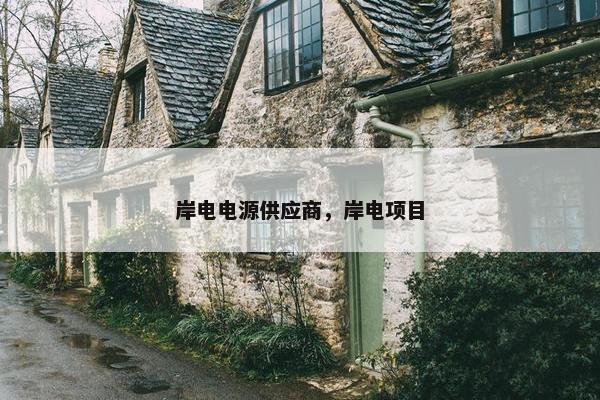 岸电电源供应商，岸电项目