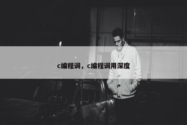 c编程调，c编程调用深度