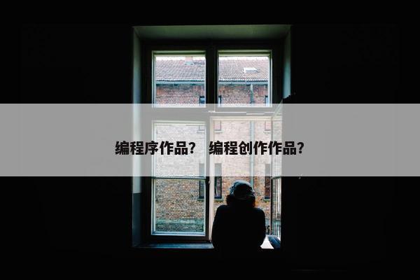 编程序作品？ 编程创作作品？