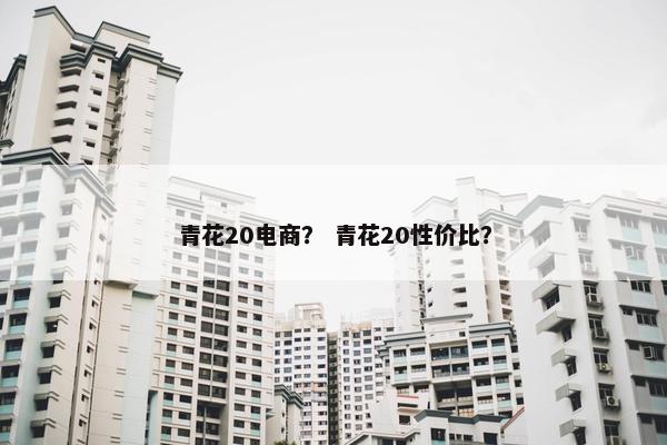 青花20电商？ 青花20性价比？