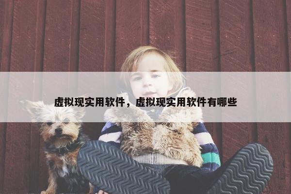 虚拟现实用软件，虚拟现实用软件有哪些