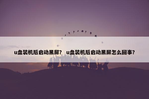u盘装机后启动黑屏？ u盘装机后启动黑屏怎么回事？