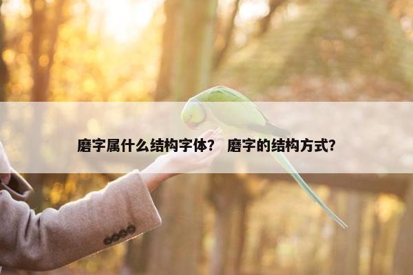 磨字属什么结构字体？ 磨字的结构方式？