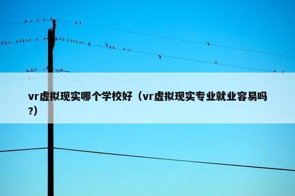 vr虚拟现实哪个学校好（vr虚拟现实专业就业容易吗?）