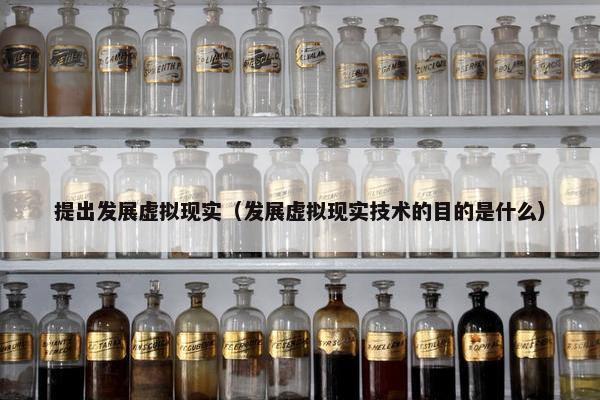 提出发展虚拟现实（发展虚拟现实技术的目的是什么）