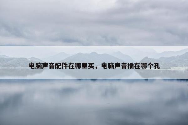 电脑声音配件在哪里买，电脑声音插在哪个孔