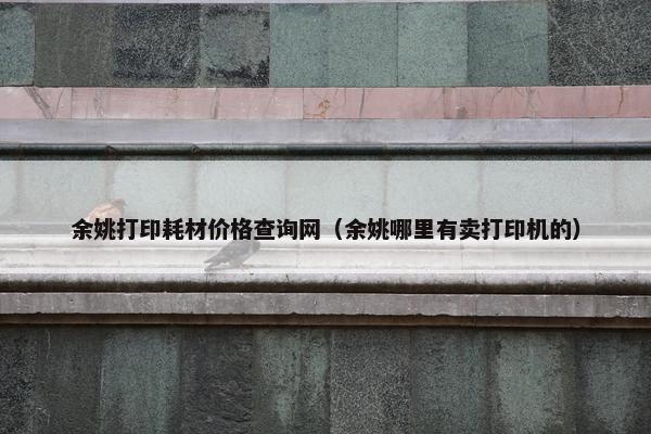 余姚打印耗材价格查询网（余姚哪里有卖打印机的）