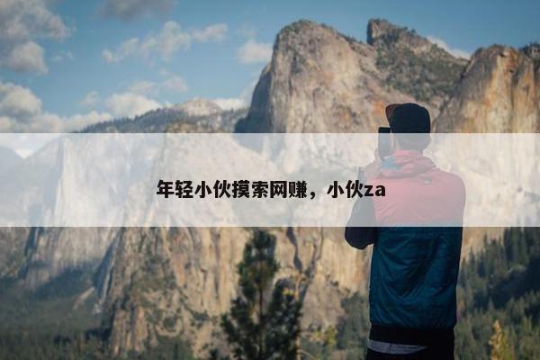 年轻小伙摸索网赚，小伙za