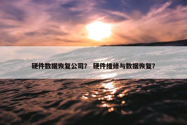 硬件数据恢复公司？ 硬件维修与数据恢复？