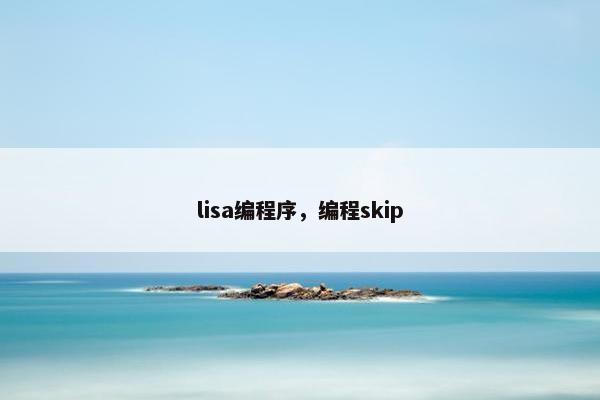 lisa编程序，编程skip