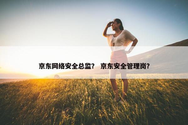 京东网络安全总监？ 京东安全管理岗？